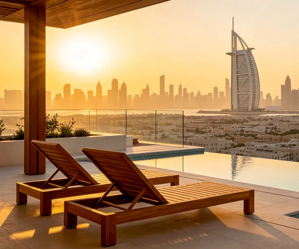 Commercial Outdoor Sun Lounger for Hotel and Resort